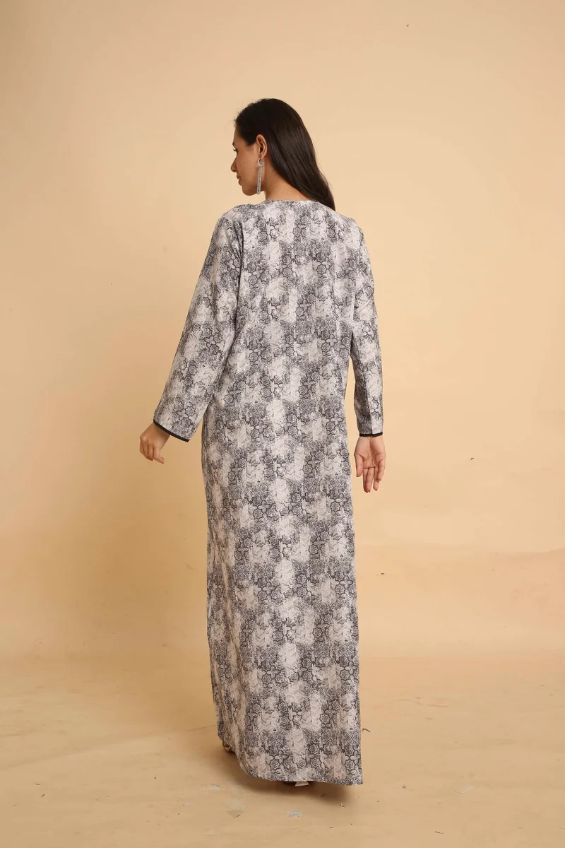 HANA & SARA Classic Modest Arabic Jalabiya with Timeless Elegant Look